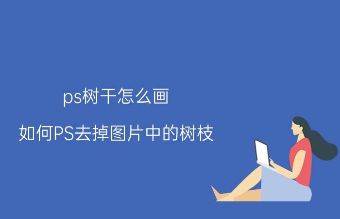 ps树干怎么画 如何PS去掉图片中的树枝？